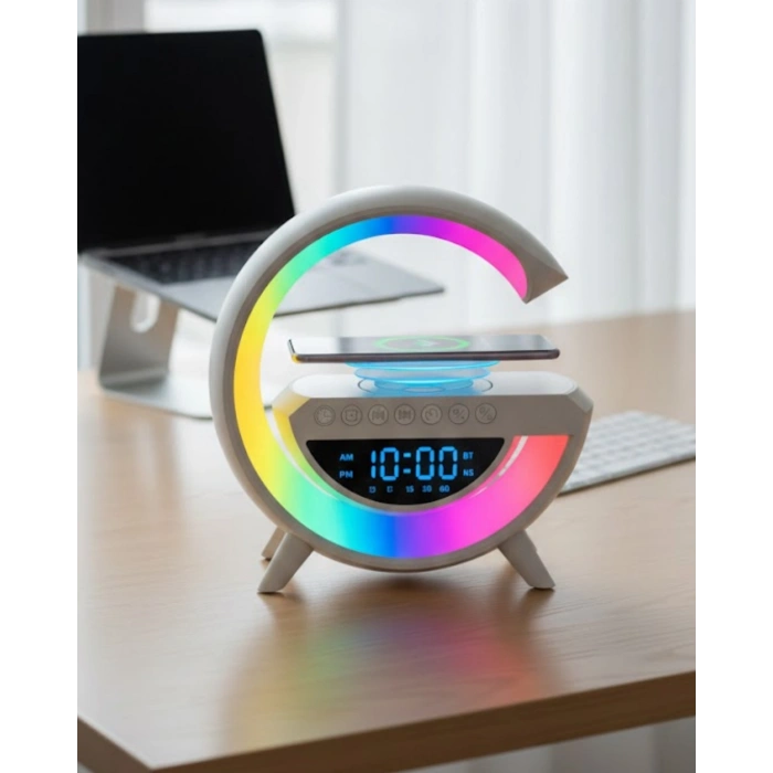 Bluetooth Hoparlör Rgb Aydınlatmalı Usb Tf Kart Fm Özellikli