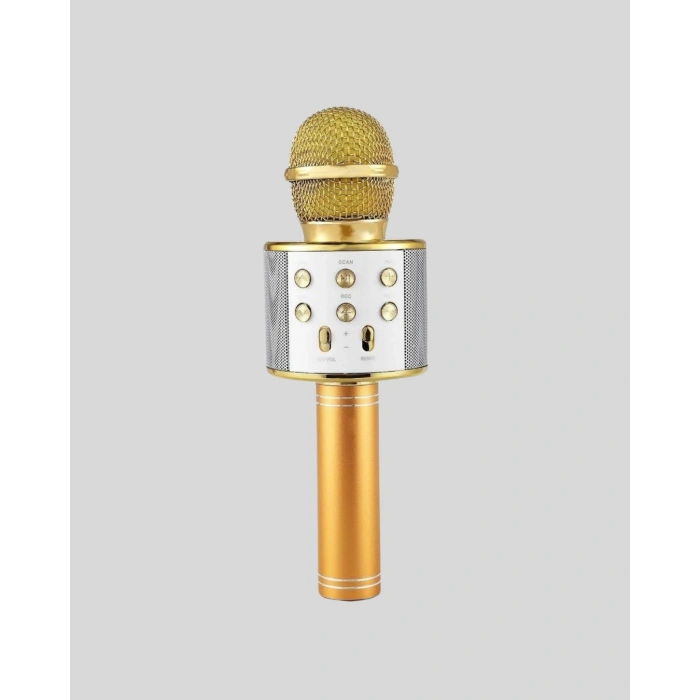 Bluetooth Karaoke Mikrofon Şarjlı Uzun Pil Ömürlü Çok Fonksiyonlu