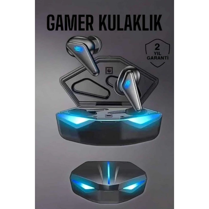 Bluetooth Oyuncu Kulaklığı Led Işıklı Kablosuz Anc Özelliği