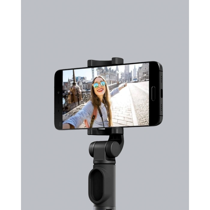 Bluetooth Selfie Çubuğu – 360° Dönebilen Başlık, Kablosuz Bağlantı