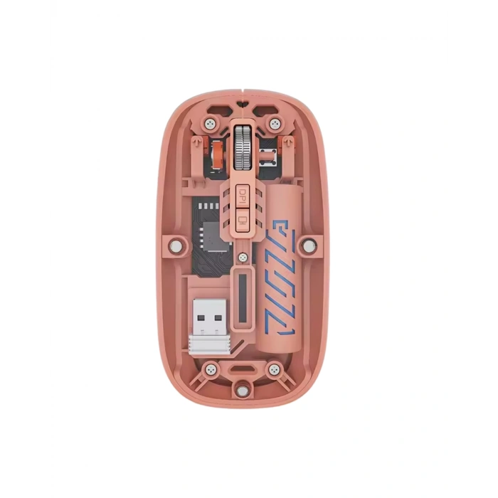 Bluetooth Ve Usb Destekli Kablosuz Şeffaf Mouse Sessiz Kullanım Yeni Nesil