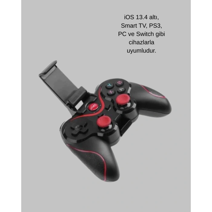 Çift Analog Joystick Ve 14 Tuşlu Bluetooth Oyun Kumandası