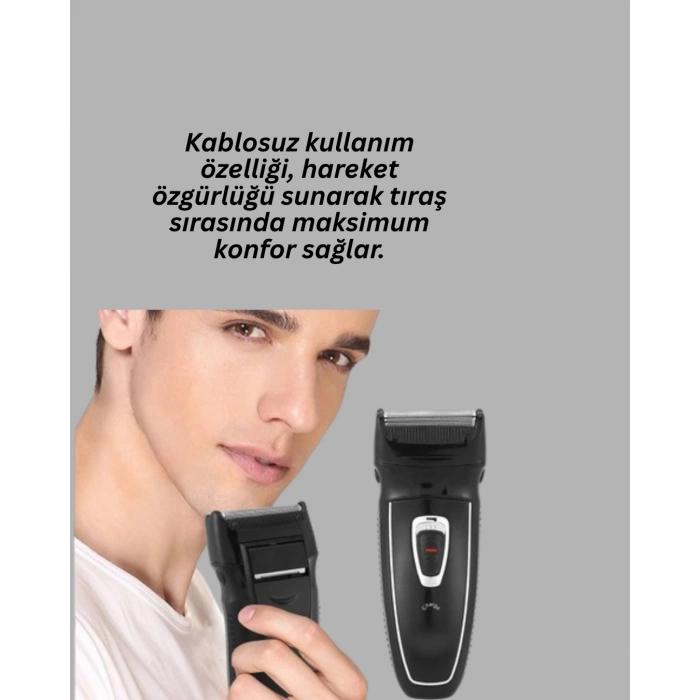 Çift Başlıklı Taşınabilir Tıraş Cihazı