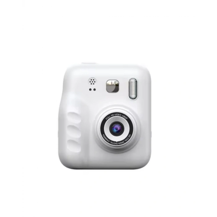 Çocuk Dijital Baskılı Kamera 5 Kalem 4 Rulo Kağıt Hediyeli Eğlenceli Fotoğraf Makinesi
