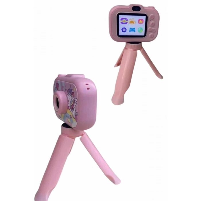 Çocuk Için Eğitici Video Kamera Ayaklı Mini Fotoğraf Makinesi