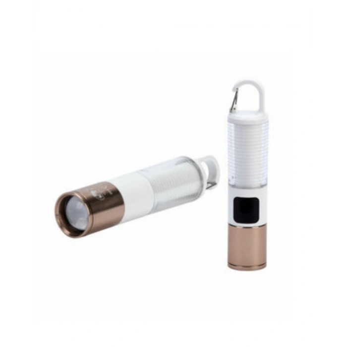 Çok Amaçlı Kamp Feneri Usb Şarjlı Çift Işık Kaynaklı Güç Ekranlı Led Aydınlatma