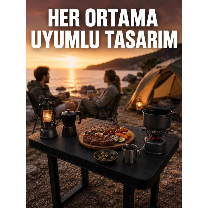 Çok Amaçlı Katlanır Kamp Masası Dayanıklı Piknik Balkon Bahçe Masası