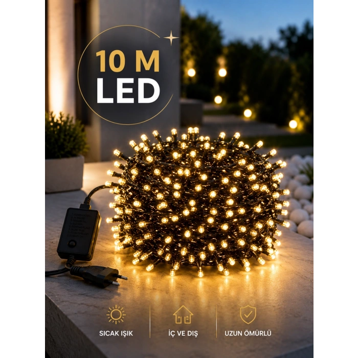 Dekoratif Aydınlatma Ampüllü 10 Metre Gün Işığı Şerit Led