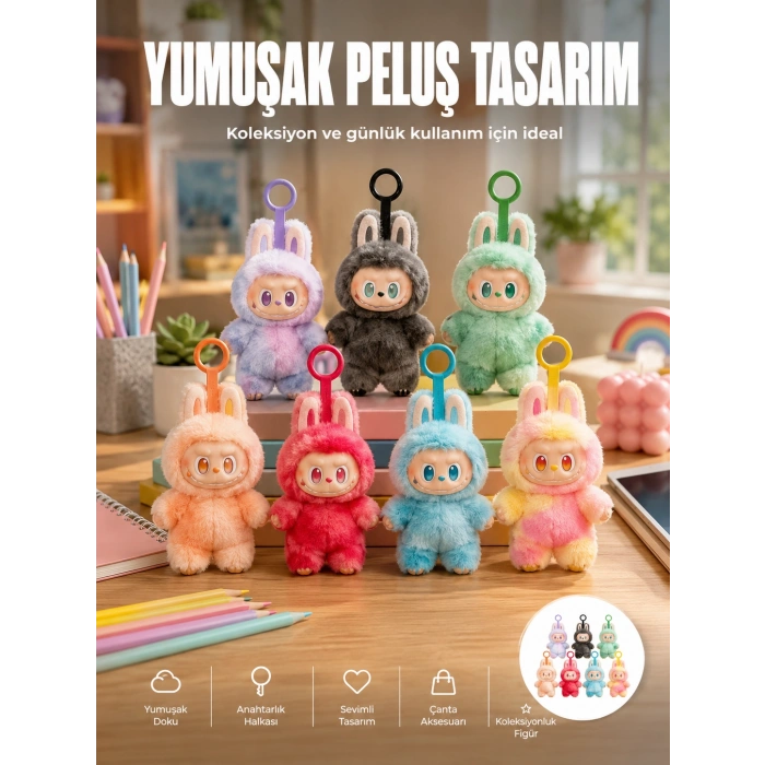 Dekoratif Labubu Peluş Figür Oyuncak Yeni Seri