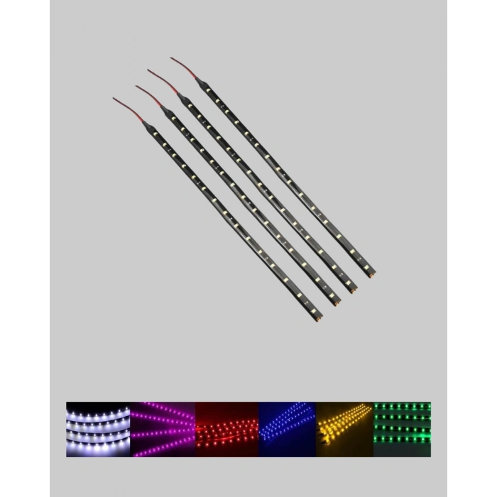 Dekoratif Ortam Aydınlatması Rgb Led 10’lu Çubuk Seti