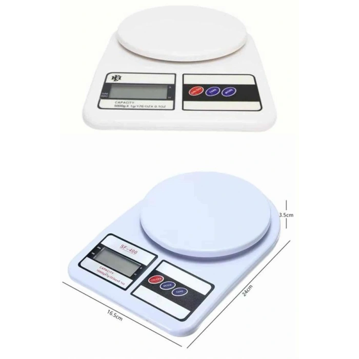 Dijital Hassas 10 Kg Mutfak Terazisi Tartısı Lcd Ekran Mutfak Tartısı