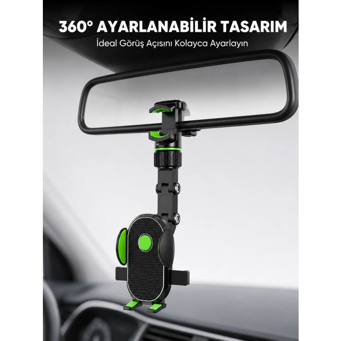 Dikiz Aynasına Ve Koltuk Başlığına Uyumlu Telefon Tutucu Yeni Nesil