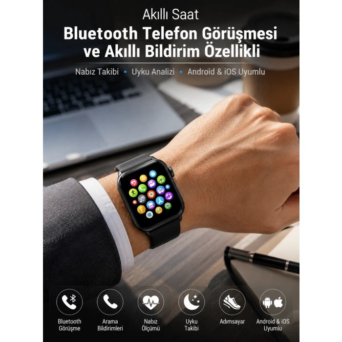 Dokunmatik Ekran, Bluetooth Görüşme, Akıllı Bildirim Ve Günlük Aktivite Takibi