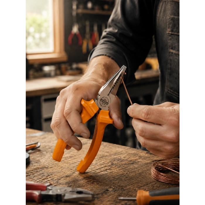 Dövme Çelik Pense Ergonomik Kaymaz Saplı El Aleti