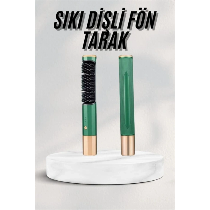 Düzleştirici Fırça Saç Düzleştirici Arada Fön Tarak Taşınabilir