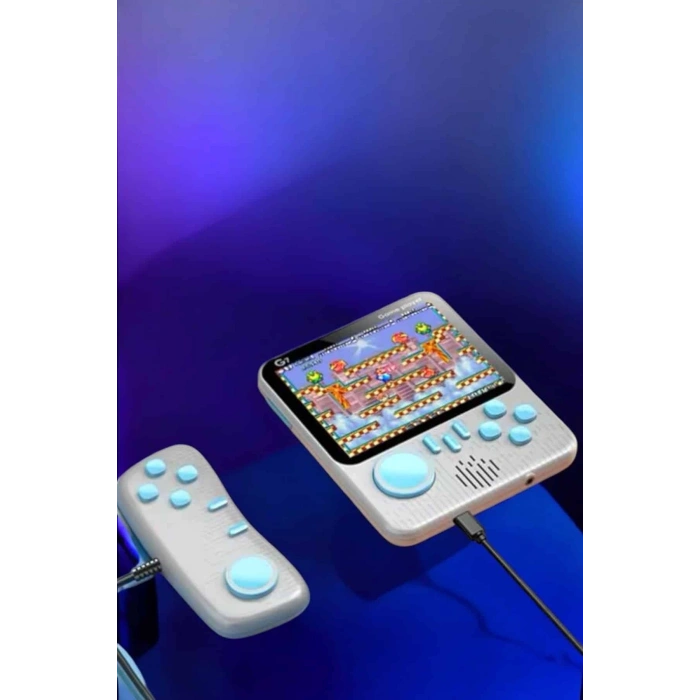 El Atarisi 3.5 İnç Ekran Çift Konsol 666 Adet Retro Oyun Gamepad