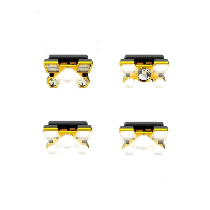 El Feneri Süper Kafa Lambası 4 Modlu 5 Led Kafa Feneri
