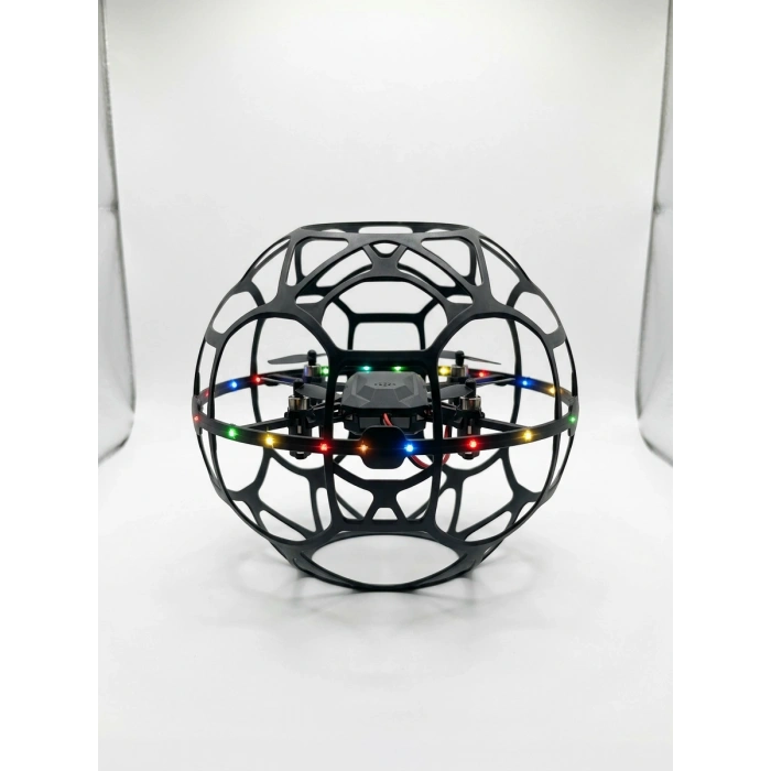 El Hareketi Kontrollü Futbol Topu Tasarımlı Drone Led Işıklı