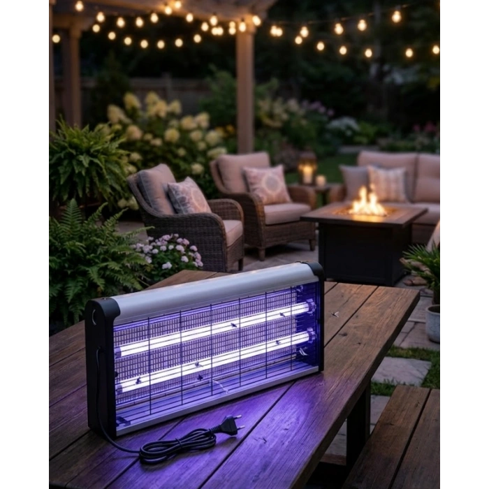 Ev Balkon Mutfak İçin Elektrikli Sinek Savar 10w Uv Işıklı Lamba
