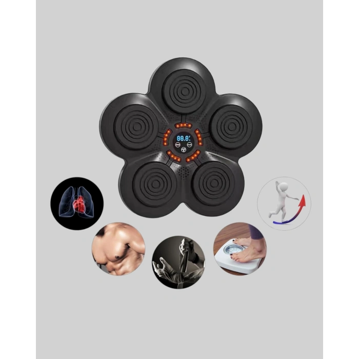 Evde Fitness İçin Akıllı Boks Makinesi Işıklı Vuruş Noktalı Bluetoothlu