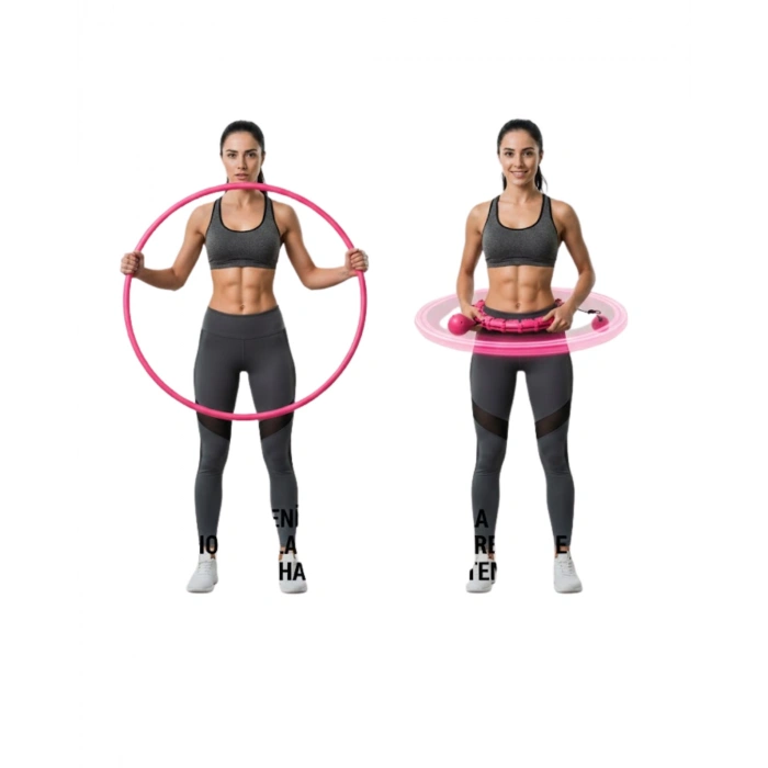 Evde Spor İçin Akıllı Hula Hoop Çemberi Bel İnceltici Mor