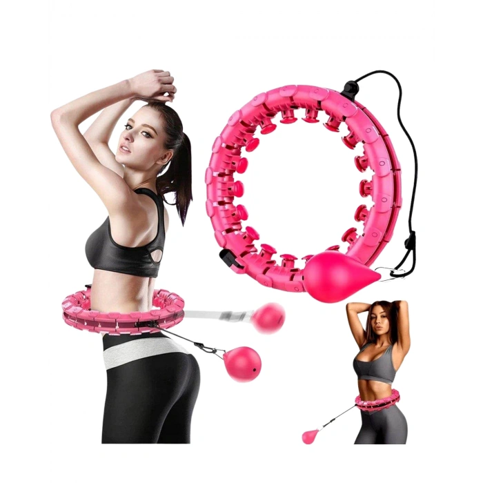 Evde Spor İçin Akıllı Hula Hoop Çemberi Bel İnceltici Mor