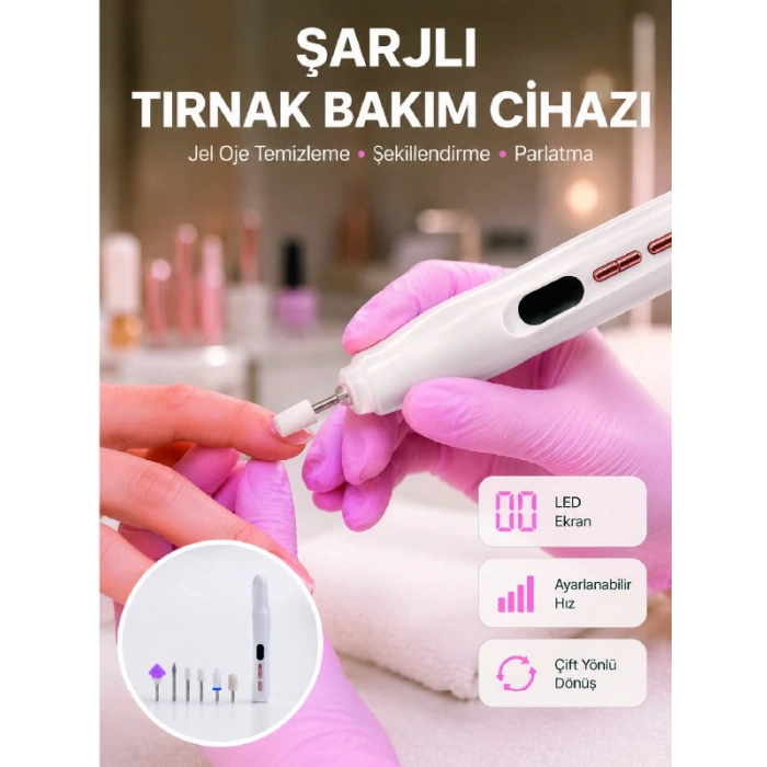Evde Ve Profesyonel Kullanıma Uygun Tasarımlı Tırnak Bakım Cihazı