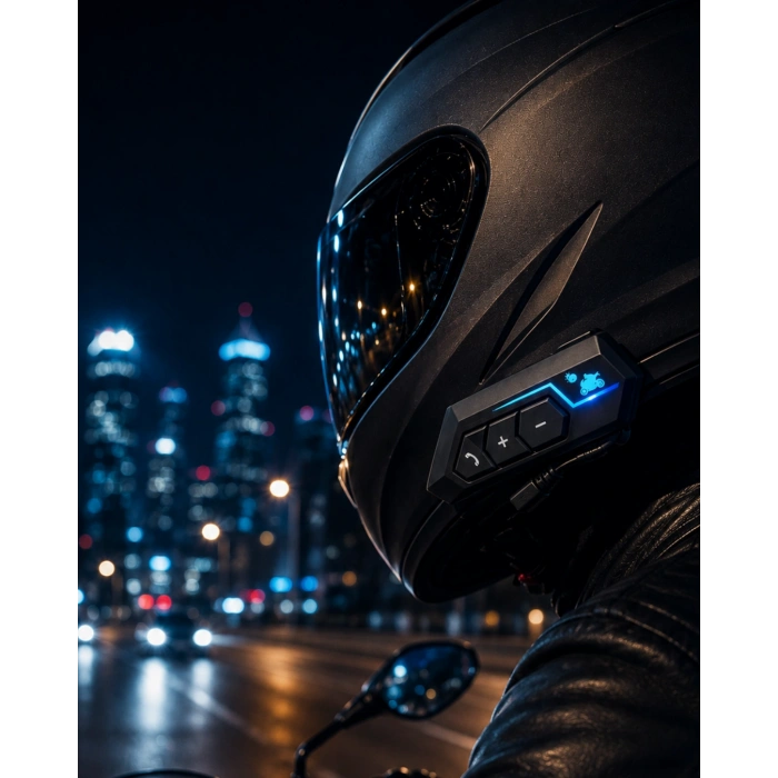Evrensel Motosiklet Kask Bluetooth Kulaklık Uzun Pil Süreli Tasarım