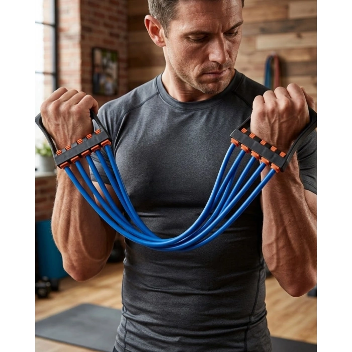 Fitness Direnç Lastiği Evde Spor İçin Çok Amaçlı Egzersiz Bandı
