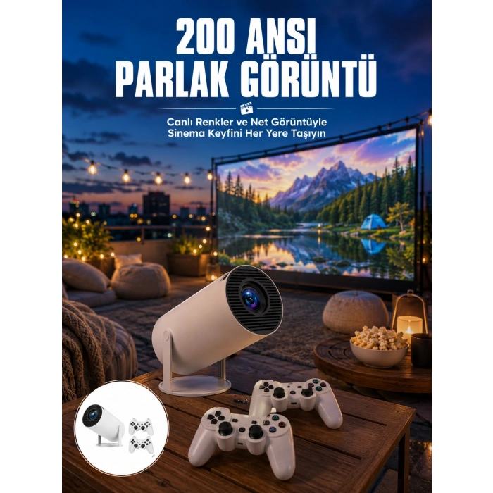 Full Hd 8 Gb Ayaklı Çift Kollu 4k Video Oyun Konsolu Taşınabilir Yeni Nesil