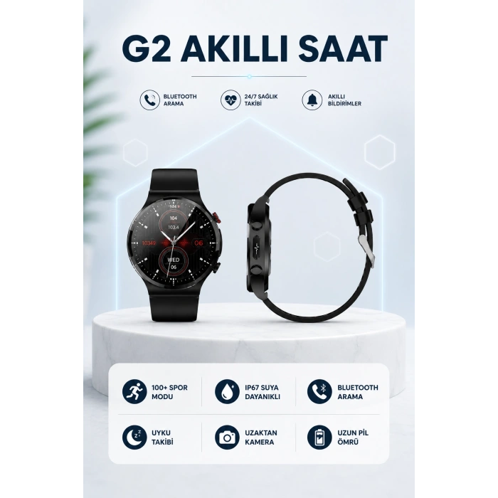 G42 Akıllı Saat Ios Ve Android Cihazlarla Uyumlu
