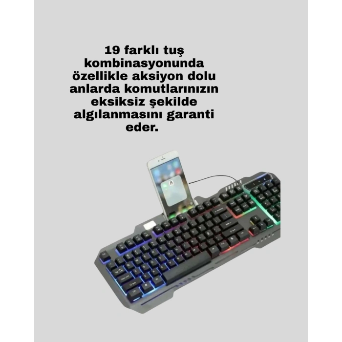 Gaming Klavye Mouse – Çatışmasız Tuş, Hızlı Tepki Süresi
