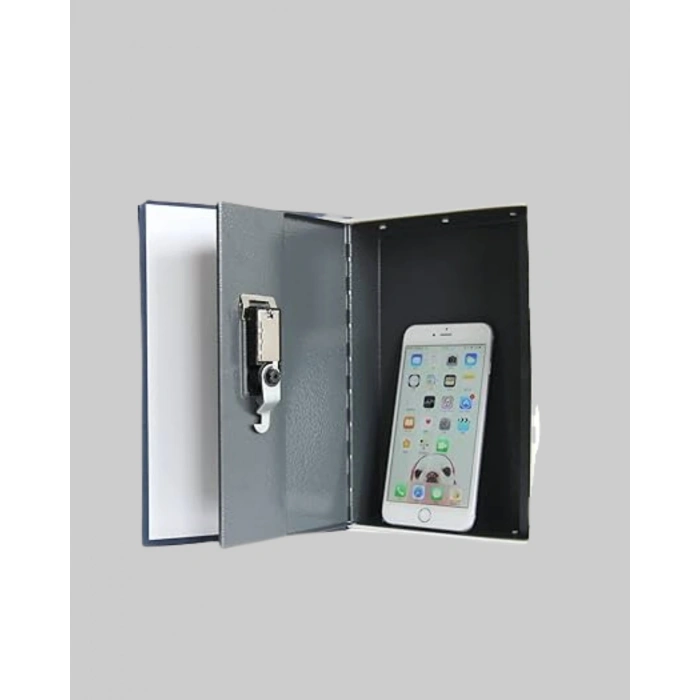 Gizli Kitap Kasa – Metal Gövdeli, Anahtarlı