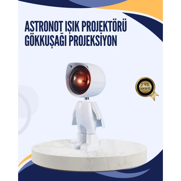 Gün Batımı Efekti Sunan Astronot Led Masa Lambası