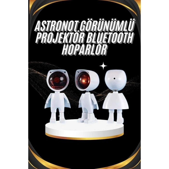 Gün Batımı Projektör Lamba Astronot Görünümlü Dekoratif Masa Lambası