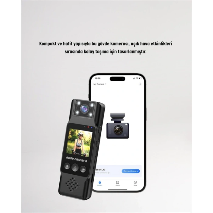 Hareket Algılayıcılı Taşınabilir Mini Kamera – 3mp Fotoğraf, Düşük Güç Tüketimi