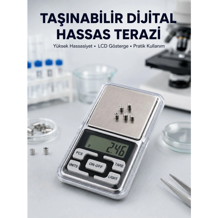 Hassas Tartım İçin Dijital Cep Terazisi Sayma Modlu Yeni Nesil