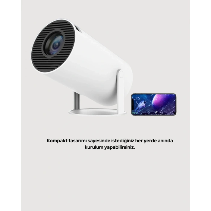 Hdmı Ve Usb Girişli Uzun Ömürlü Ampullü Projeksiyon