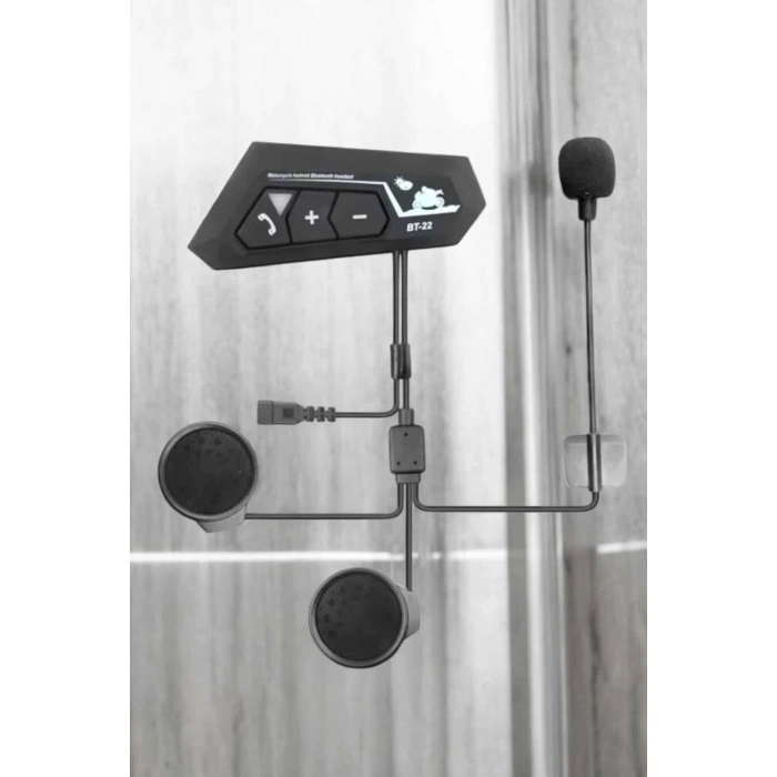 İnterkom Intercom Kask Kulaklık Bt22 Bluetooth Motosiklet Kulaklık 5.0 Bluetooth
