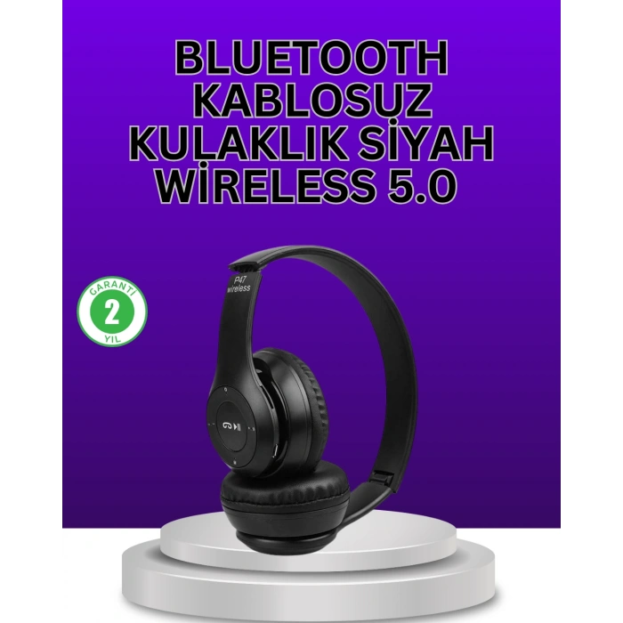 Kablolu & Kablosuz Kullanım Seçeneği Sunan Stereo Bluetooth Kulaklık