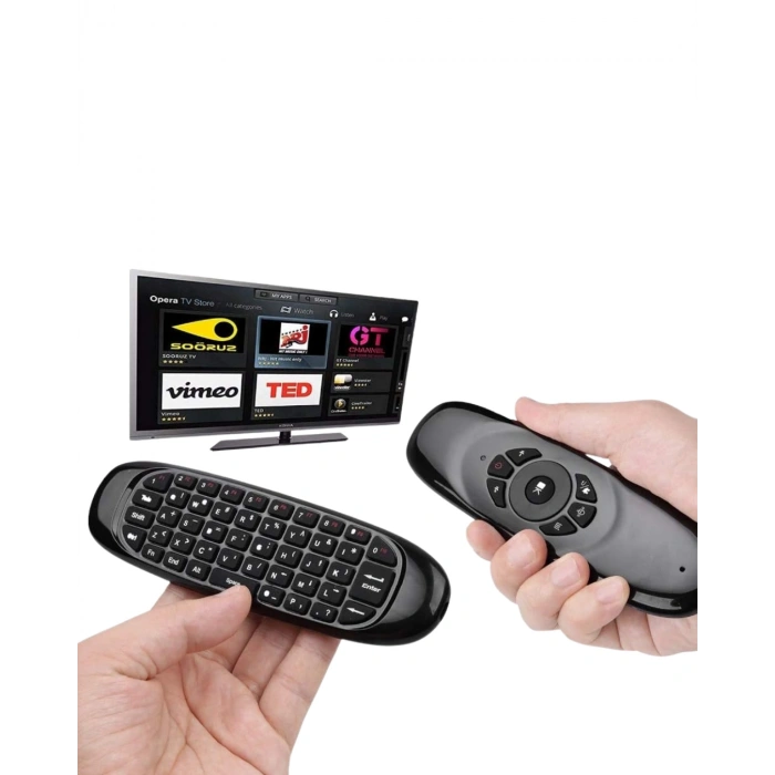 Kablosuz Air Mouse Mini Klavye Çok Fonksiyonlu