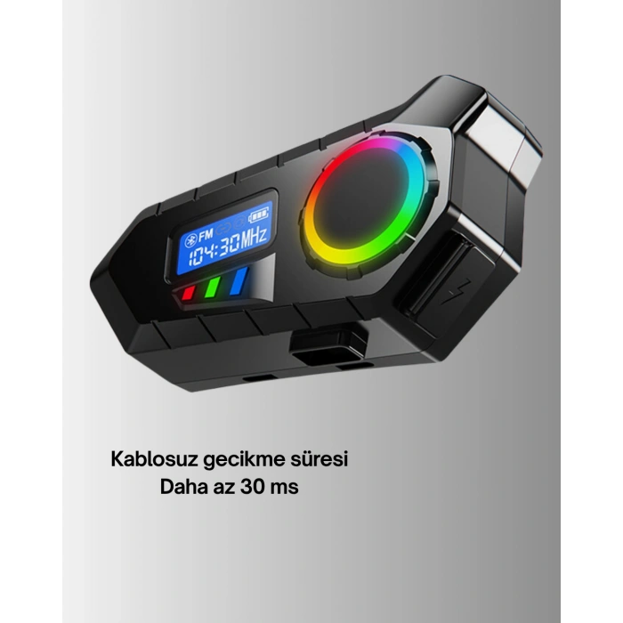 Kablosuz Bluetooth İnterkom Ip65 Suya Dayanıklı 40mm Hd Ses Ve 40 Saat Pil