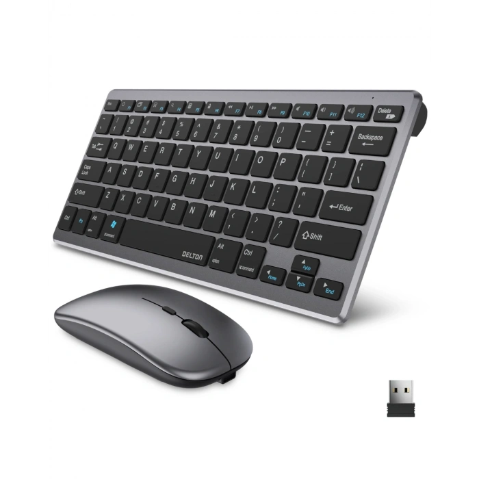Kablosuz Bluetooth Klavye Mouse Seti Şarjlı Tablet Laptop Uyumlu