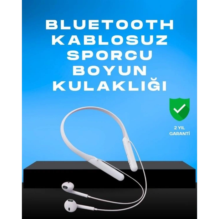 Kablosuz Bluetooth Kulaklık – Boyun Askılı, 100 Saat Pil Ömrü