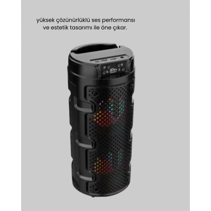 Kablosuz Stereo Hoparlör Usb + Sd Kart + Aux Destekli Bluetooth 5.0
