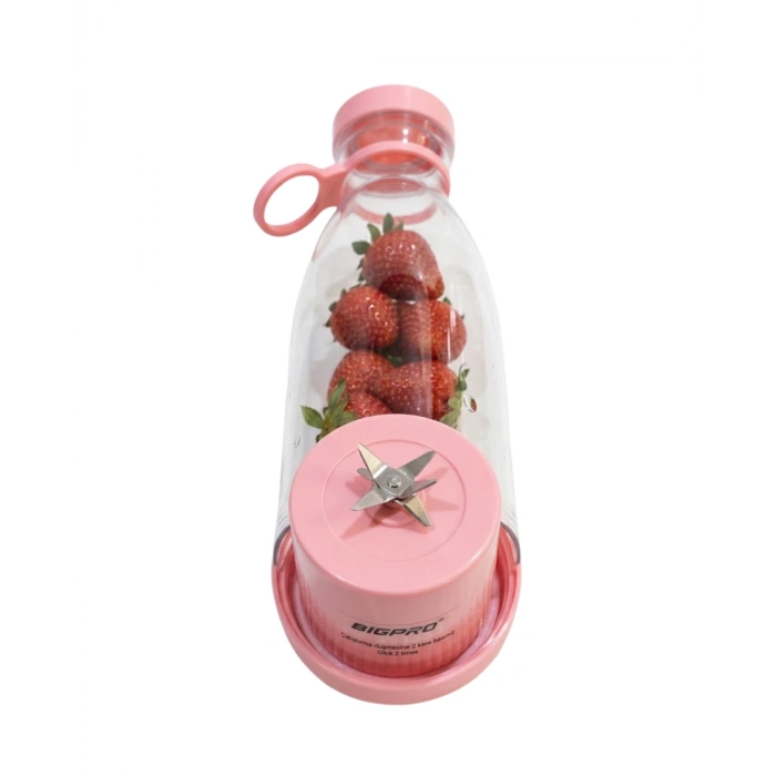 Kablosuz Taşınabilir Blender Smoothie Milkshake Hazırlama Tek Tuş Kullanım