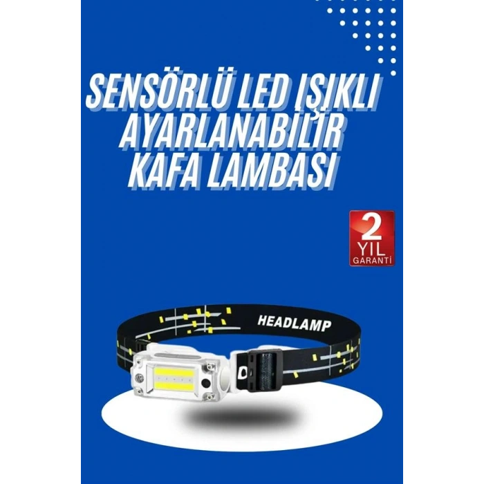 Kafa Lambası, Su Geçirmez Kafa Feneri 3 Mod Aydınlatma