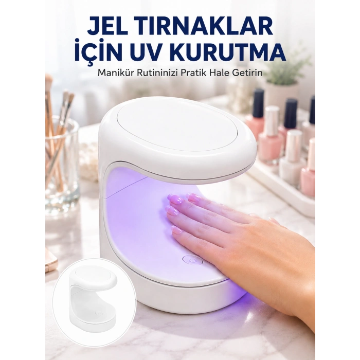 Kalıcı Oje Kurutucu Uv Led Teknolojisi Taşınabilir Mini Tırnak Kurutucu Yeni Nesil