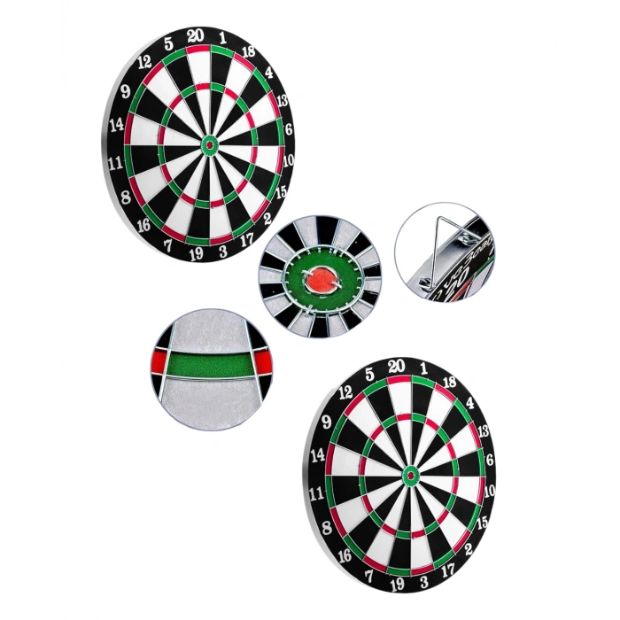 Kaliteli Ahşap Dart Tahtası 12 İnç  4 Dart Ok Seti