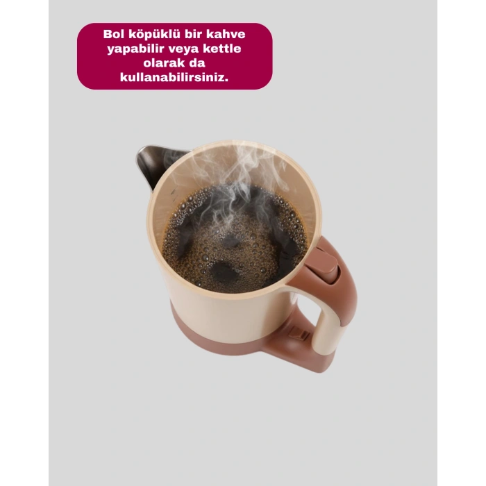 Kettle Özellikli Türk Kahvesi Makinesi Taşınabilir Mini Tasarım